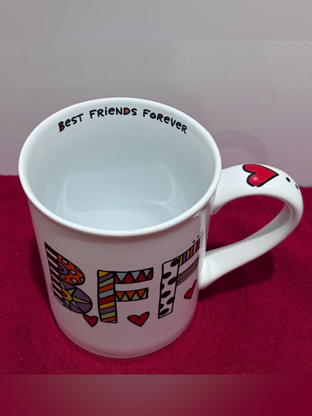 Best Friends Forever B❤️F❤️F Mug Our Name is Mud by Lorrie Veasey UNUSED - Picture 7 of 13